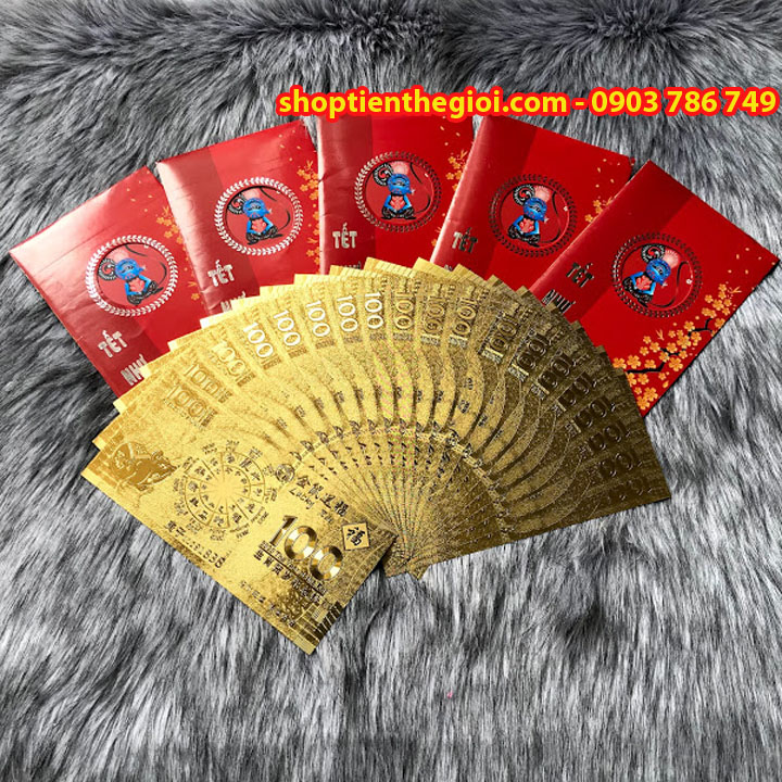 Tiền 100 Macao In Hình Con Chuột Mạ Vàng 2020